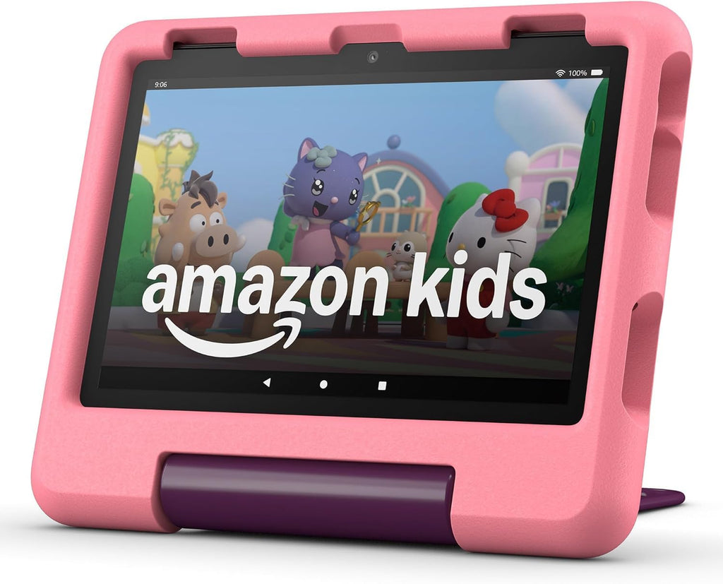 Amazon Kids Entertainment Device Bundle Including Fire HD 8 Kids Tablet (32GB, Disney Princess) + Echo Pop Kids (Disney Princess)