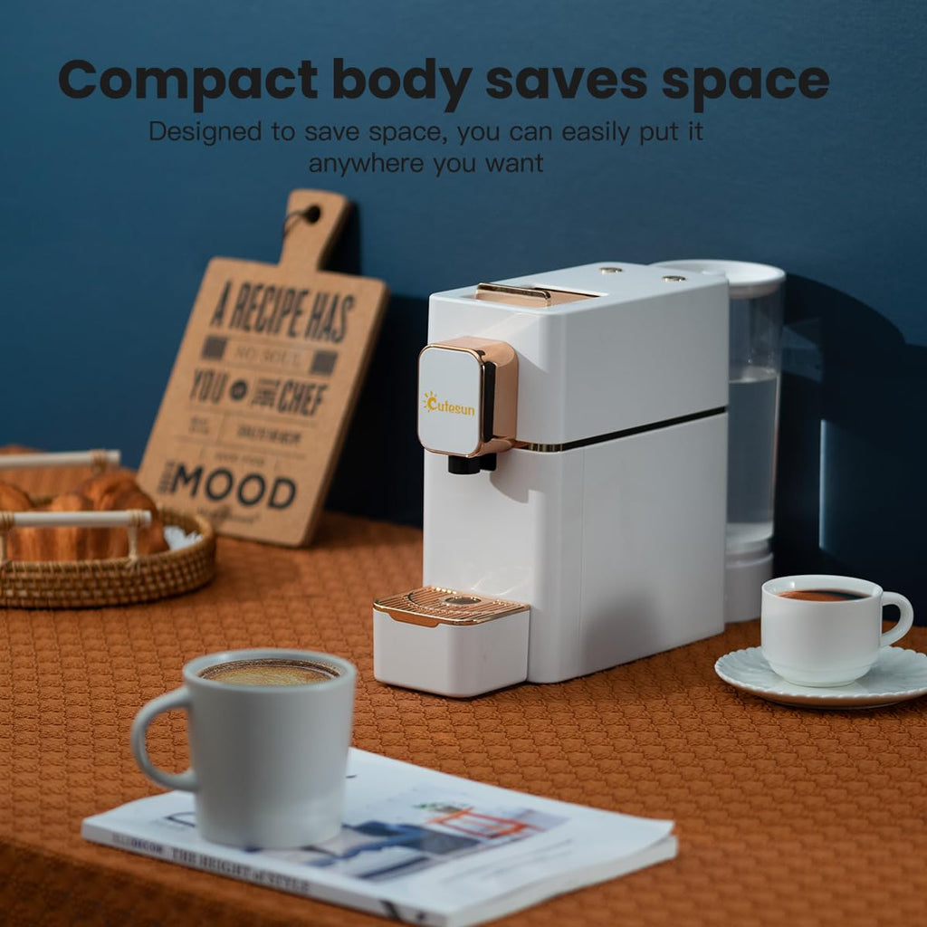 Espresso Machine for Coffee Capsules Compatible with Nespresso OriginalLine Machine, Espresso Maker for Nespresso OriginalLine, Bestpresso Coffee Capsules Peet's Espresso more (White)