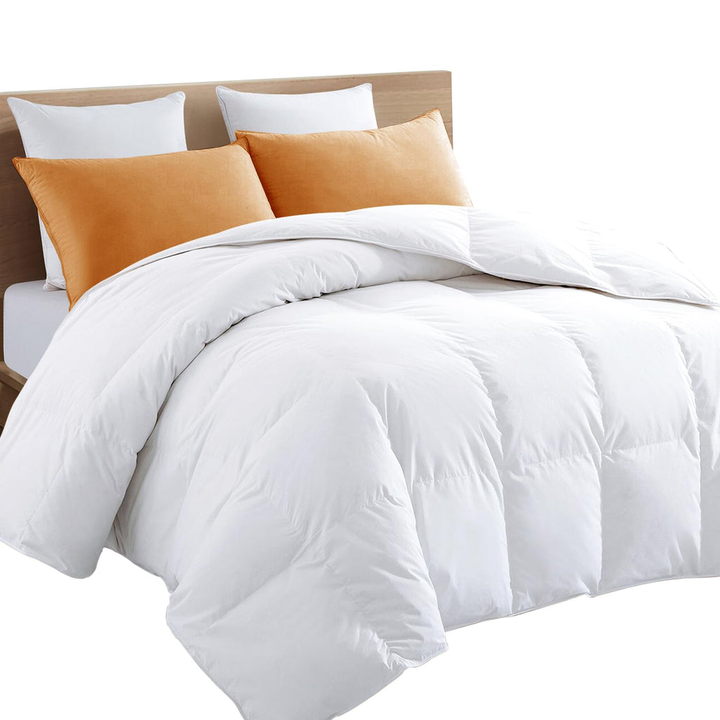 TEXARTIST Premium 2100 Series Queen Comforter All Season Breathable White Comforter Soft 4D Spiral Fiber Quilted Down Alternative Duvet Insert with Corner Tabs Luxury Hotel Style (88"x88")