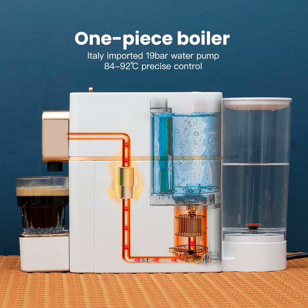 Espresso Machine for Coffee Capsules Compatible with Nespresso OriginalLine Machine, Espresso Maker for Nespresso OriginalLine, Bestpresso Coffee Capsules Peet's Espresso more (White)