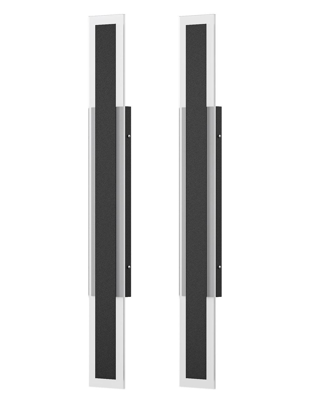 EDISHINE 39.4" LED Outdoor Wall Lights Dimmable, 2 Pack Long Exterior Lighting Fixtures Wall Mount, 3CCT, Linear Modern Outdoor Wall Sconce, IP65 Waterproof Front Porch Light for House 28W 1600LM