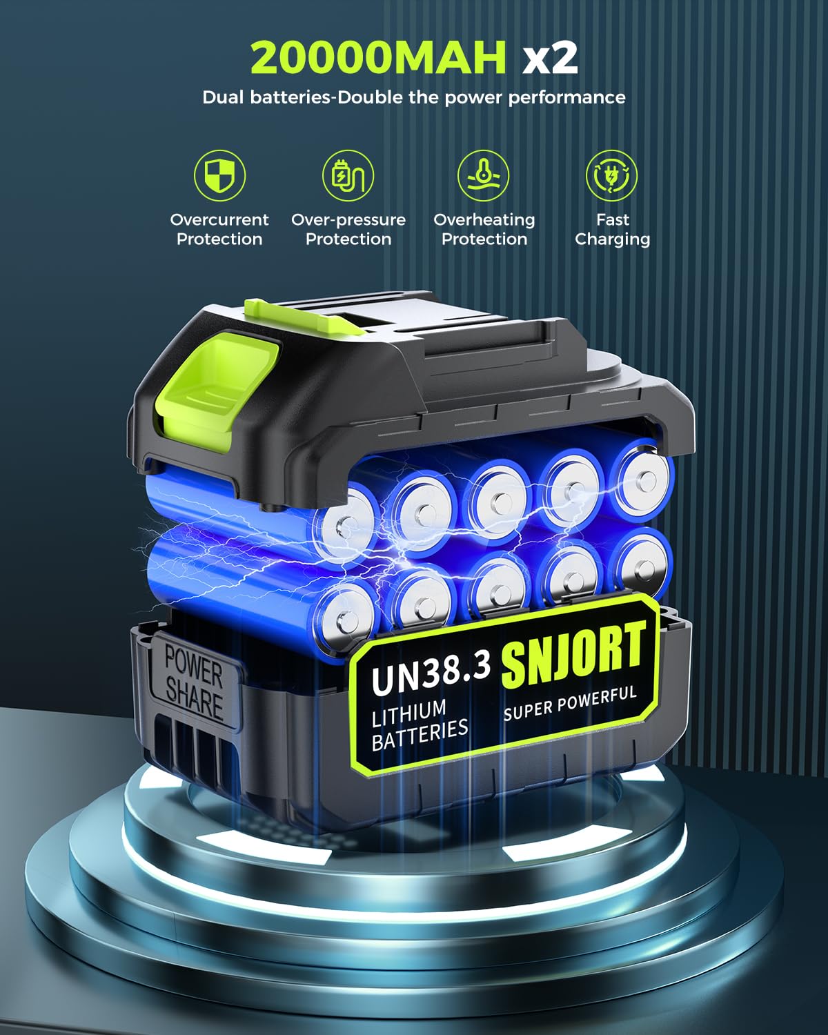 Leaf Blower Cordless with Battery and Charger, 800,000 RPM, Extended Nozzle, Lightweight Handheld Design,Blower for Patio Cleaning,car Blowing Water, Blowing Leaves and Dust（Bright Green）