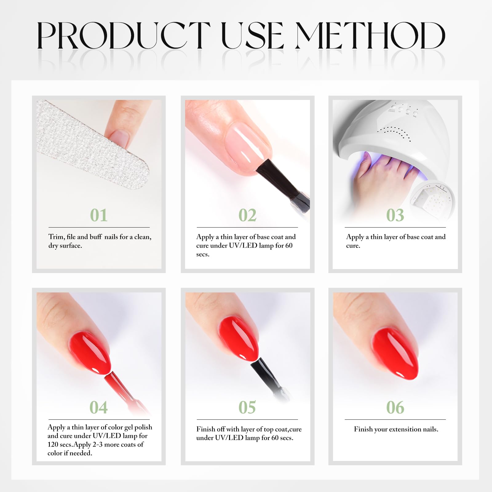 Double Rhythm 15ML Gel Nail Polish Pure Sheer Same Color Same Bottle Soak Off Gel Polish Art Manicure Salon DIY at Home for Women (Milky White-A1075)