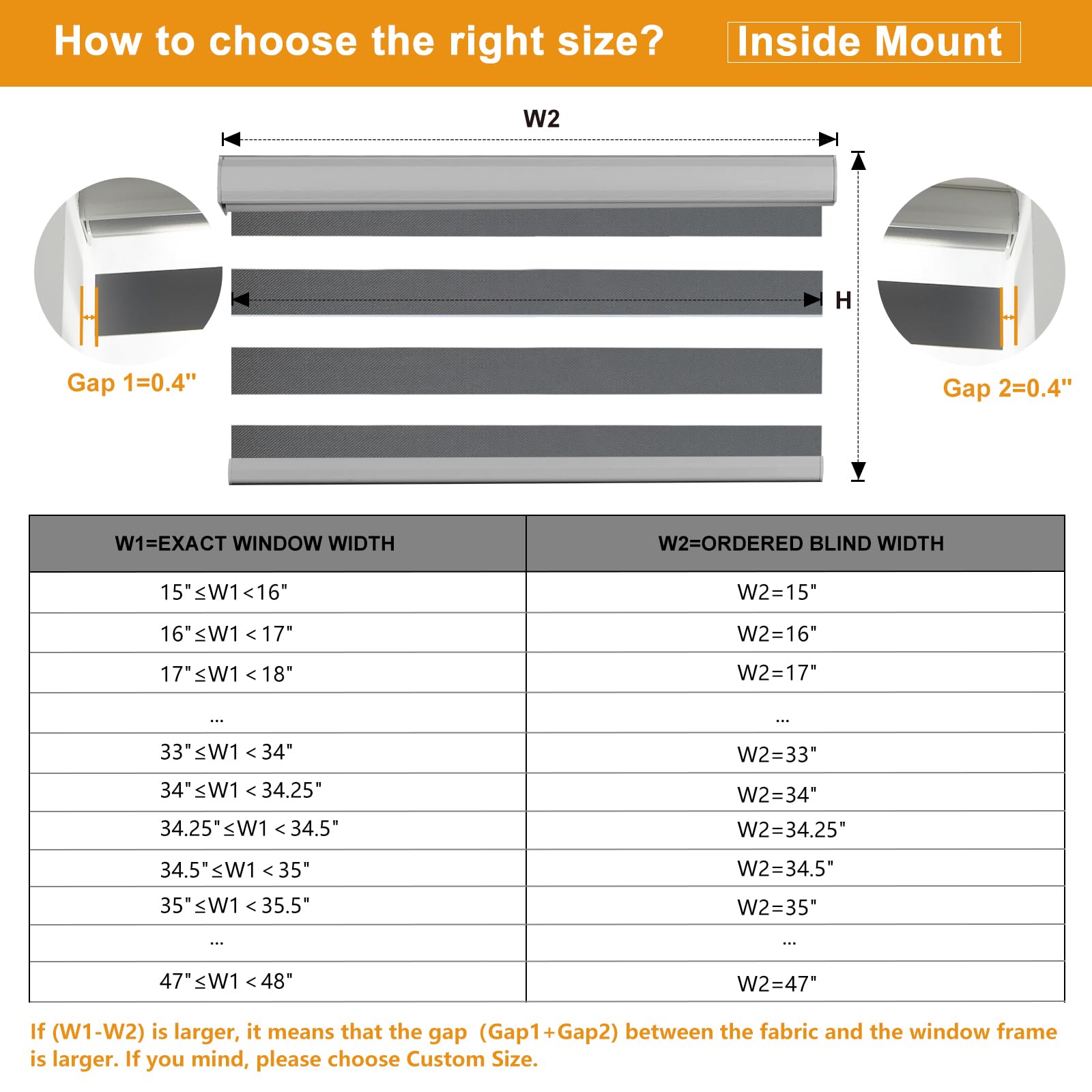Persilux Cordless Zebra Blinds for Windows Free-Stop Roller Windows Shades (23" W X 64" H, Grey) Dual Layer Light Control for Day and Night, Light Filtering Sheer Shades for Home