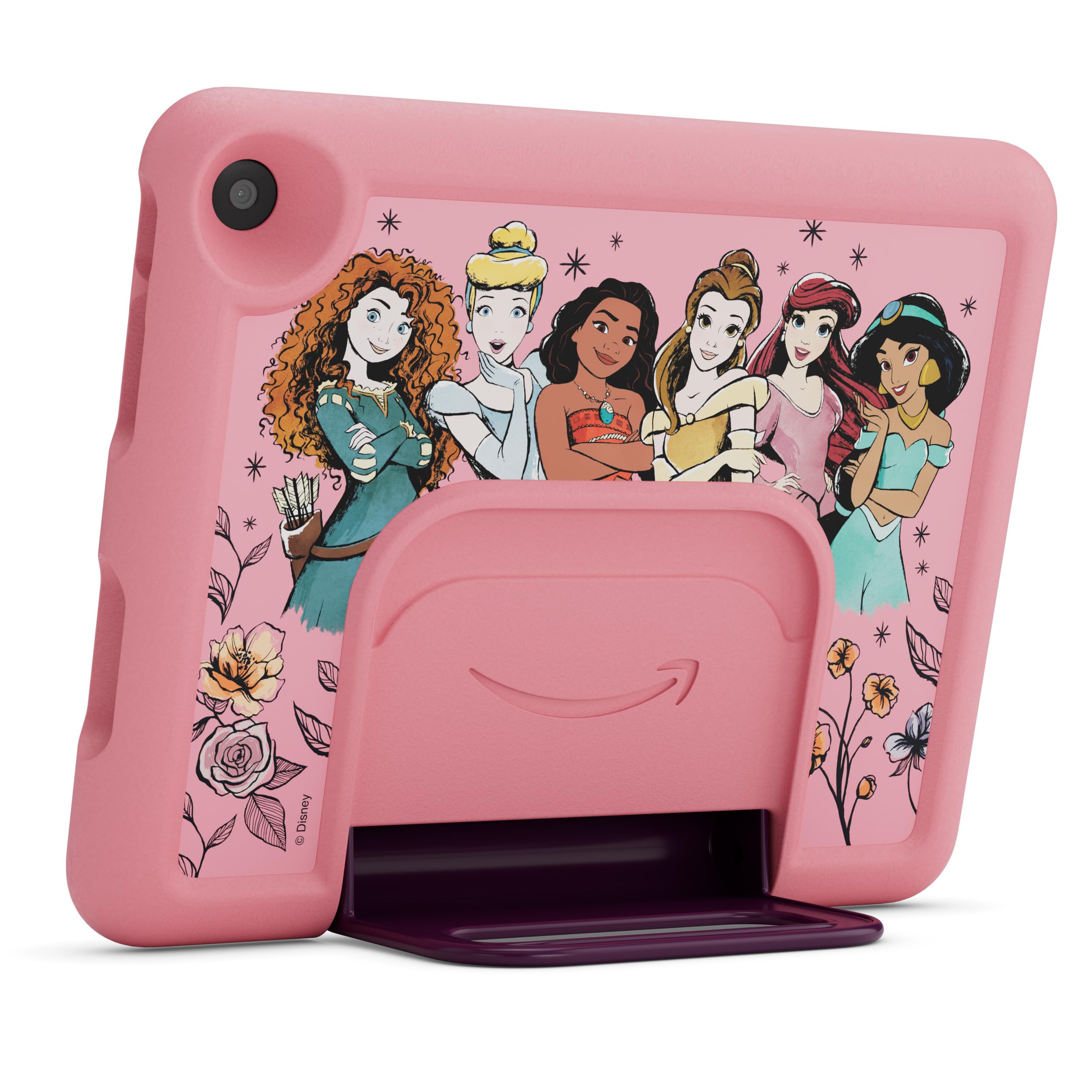 Amazon Kids Entertainment Device Bundle Including Fire HD 8 Kids Tablet (32GB, Disney Princess) + Echo Pop Kids (Disney Princess)