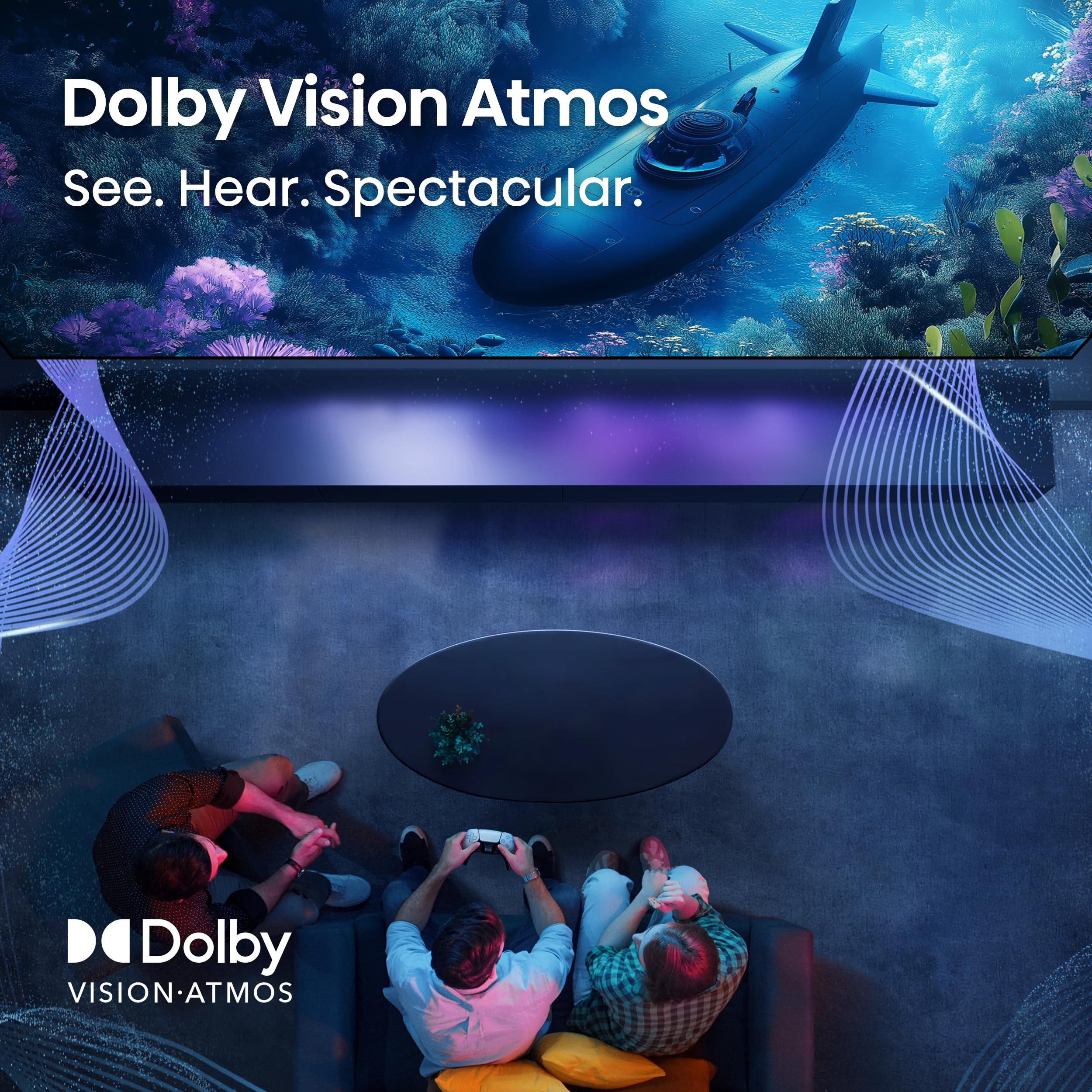 Hisense 55" E6 Cinema Series QLED 4K UHD Smart Fire TV (55E6QF, 2025 Model) - QLED, AI Light Sensor, Dolby Vision · Atmos, Voice Remote with Alexa, Motion Rate 120, HDR 10+ Adaptive, Game Mode Plus