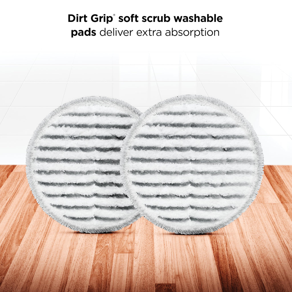 Shark Steam & Scrub Steam Mop, All-in-One Scrubbing and Sanitizing Hard Floor Cleaner, LED Headlights, 4 Dirt Grip Soft Scrub Pads Included, XL Water Tank, Swivel Steering, Hawaiian Grey, S8001